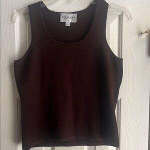 Emanuel Ungaro Dark Brown Tank Top